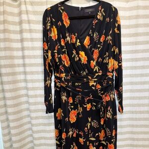 Rachel Roy 20W floral wrap dress with tie